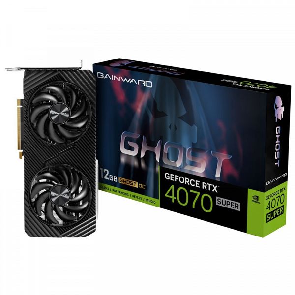 GAINWARD GeForce RTX 4070 Super Ghost OC 12GB GDDR6X (NED407SS19K9-1043B) gaming grafična kartica