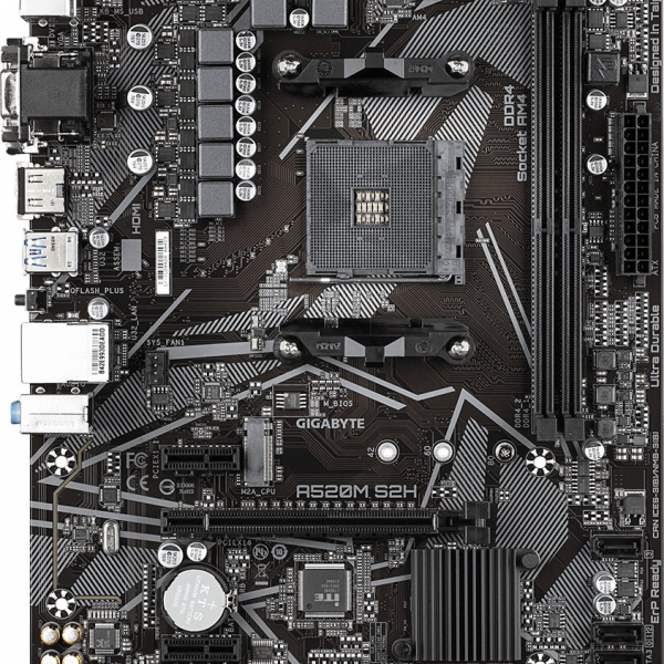 GIGABYTE A520M S2H, DDR4, SATA3, USB3.2Gen1, HDMI, AM4 mATX