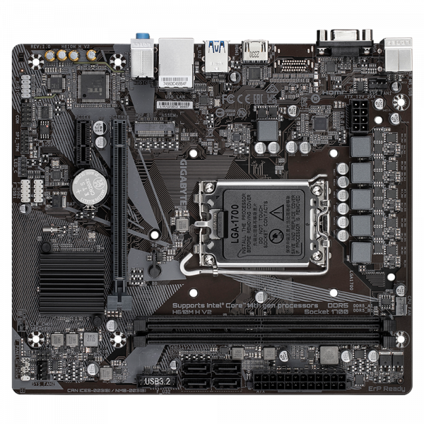 GIGABYTE H610M H V2, DDR5, SATA3, HDMI, USB3.2Gen1, LGA1700 mATX