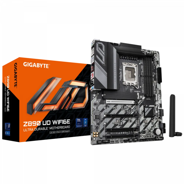 GIGABYTE Z890 UD WIFI6E, DDR5, SATA3, USB4, DP, 2.5GbE, WIFI 6E, LGA1851 ATX