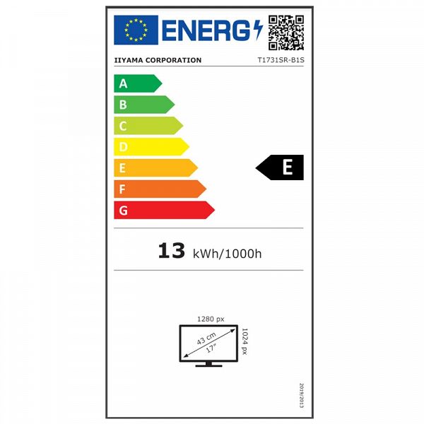  IIYAMA ProLite T1731SR-B1S 43cm (17