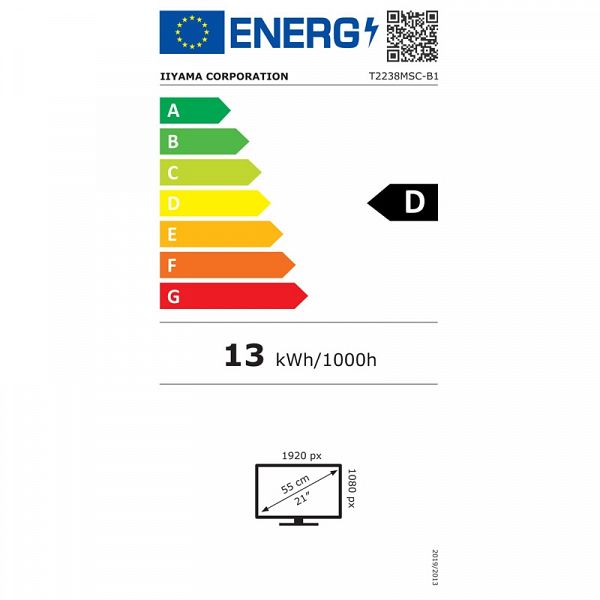 IIYAMA ProLite T2238MSC-B1 54,5cm (21,5