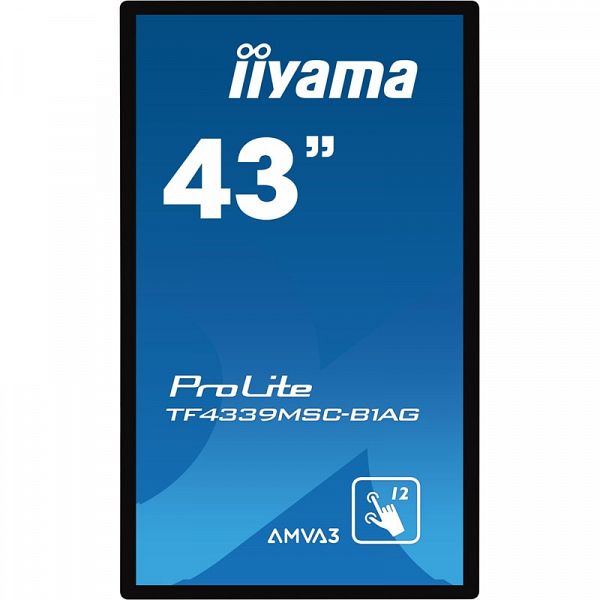 IIYAMA ProLite TF4339MSC-B1AG 108cm (43'') FHD  AMVA3 HDMI/VGA 24/7 PCAP open frame na dotik informacijski / interaktivni monitor