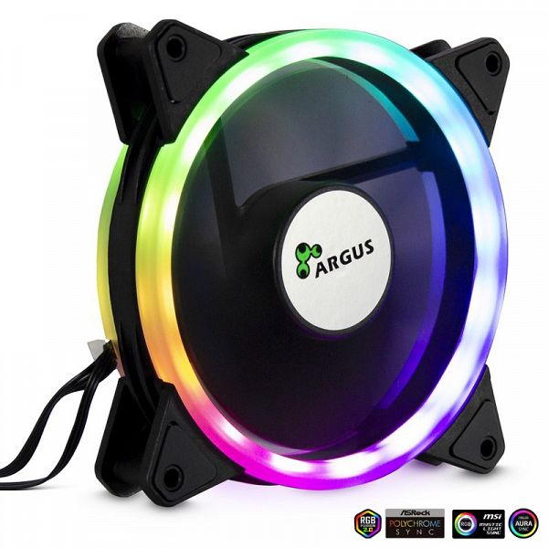 INTER-TECH Argus RS-04 RGB 120mm set 3x ventilator + LED trak + daljinski upravljalnik