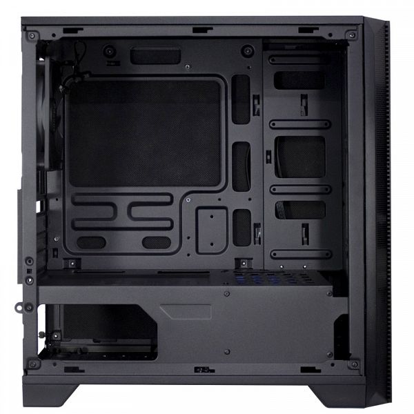 INTER-TECH H-606 micro ATX črno ohišje