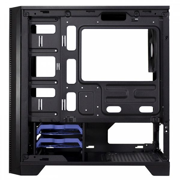 INTER-TECH H-606 micro ATX črno ohišje