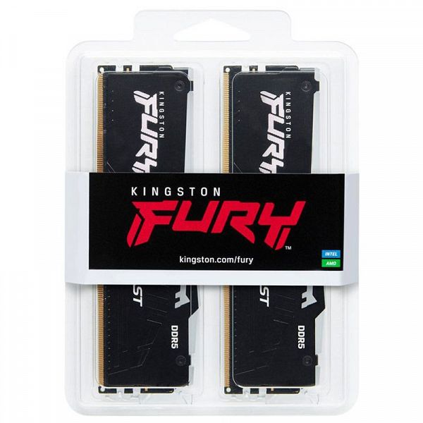 KINGSTON Fury Beast 16GB (2x8GB) 6000MT/s DDR5 CL36 EXPO KF560C36BBEAK2-16 RGB ram pomnilnik