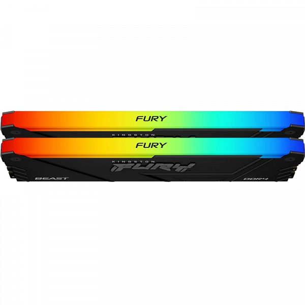 KINGSTON Fury Beast 16GB (2x8GB) 3600MT/s DDR4 CL17 KF436C17BB2AK2/16 RGB pomnilnik