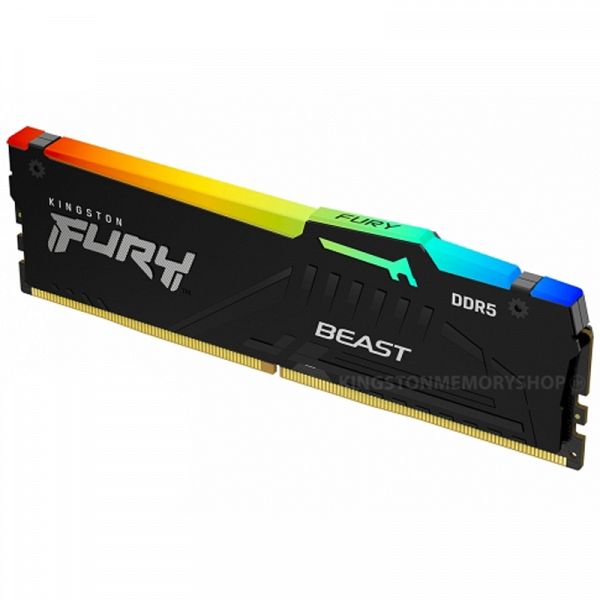 KINGSTON Fury Beast 32GB (2x16Gb) 5200MT/s DDR5 CL36 EXPO KF552C36BBEAK2-32 RGB ram pomnilnik