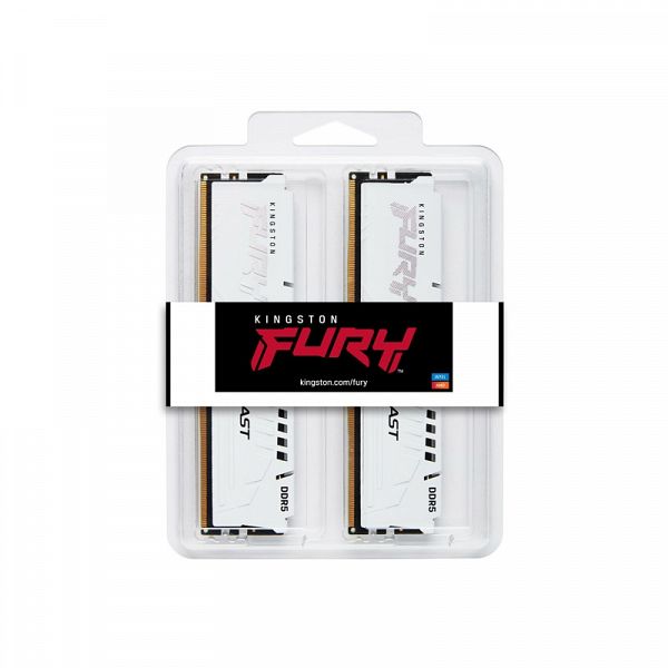 KINGSTON FURY Beast White 32GB (2x16GB) 5600MT/s DDR5 CL36 KF556C36BWEK2-32 ram pomnilnik