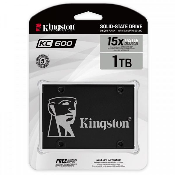 KINGSTON KC600 1TB 2,5'' SATA3 (SKC600/1024G) SSD