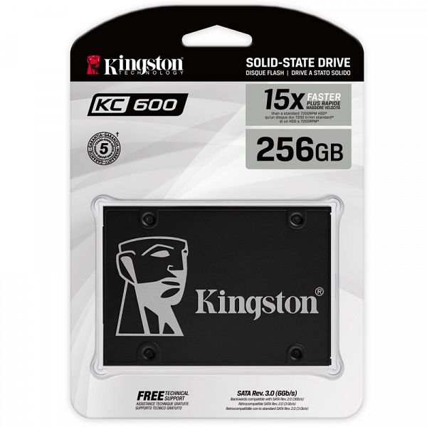 KINGSTON KC600 256GB 2,5'' SATA3 (SKC600/256GB) SSD