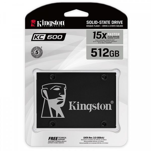 KINGSTON KC600 512GB 2,5'' SATA3 (SKC600/512G) SSD