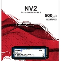 KINGSTON NV2 500GB M.2 PCIe 4.0 NVMe (SNV2S/500G) SSD