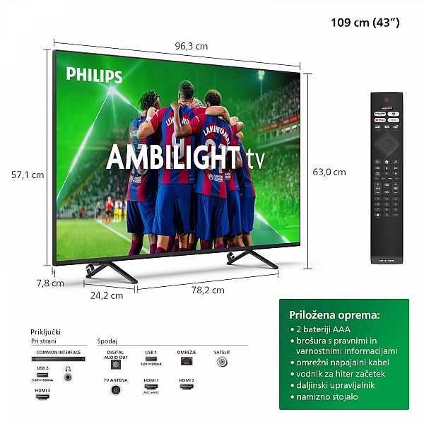 LED TV PHILIPS 43PUS8319