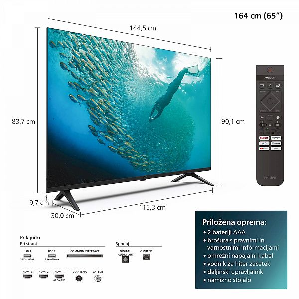 LED TV PHILIPS 65PUS7009