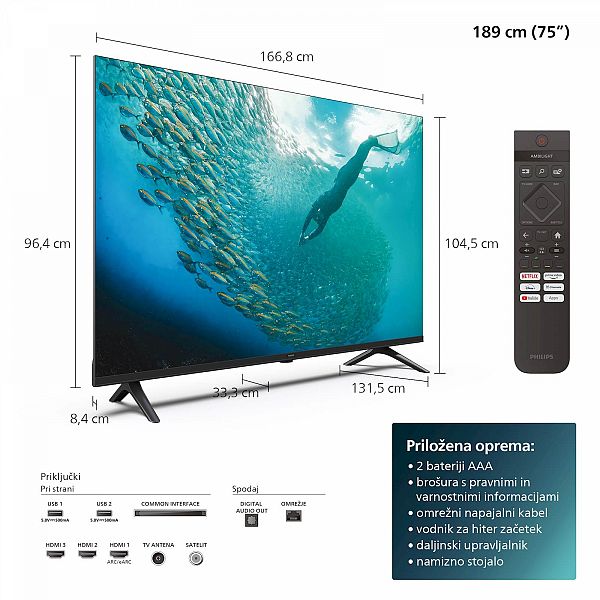 LED TV PHILIPS 75PUS7009