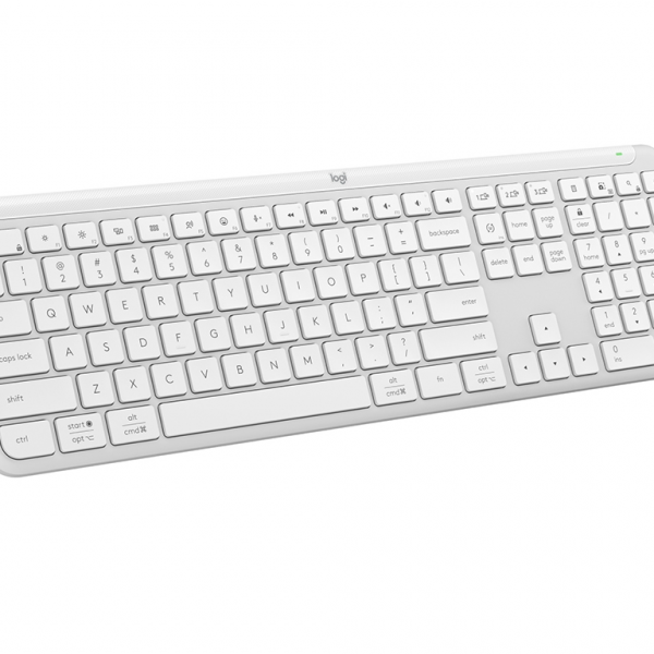 Logitech tipkovnica Signature Slim K950, bela, SLO gravura