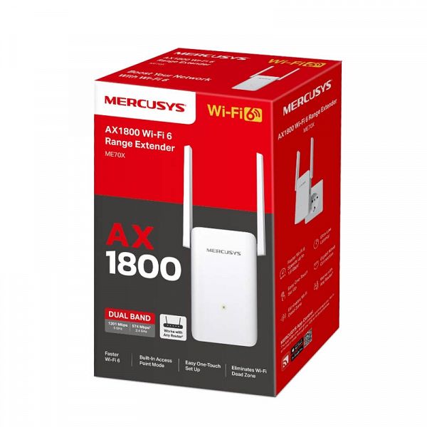 MERCUSYS ME70X AX1800 Wi-Fi6 WiFi ojačevalec extender