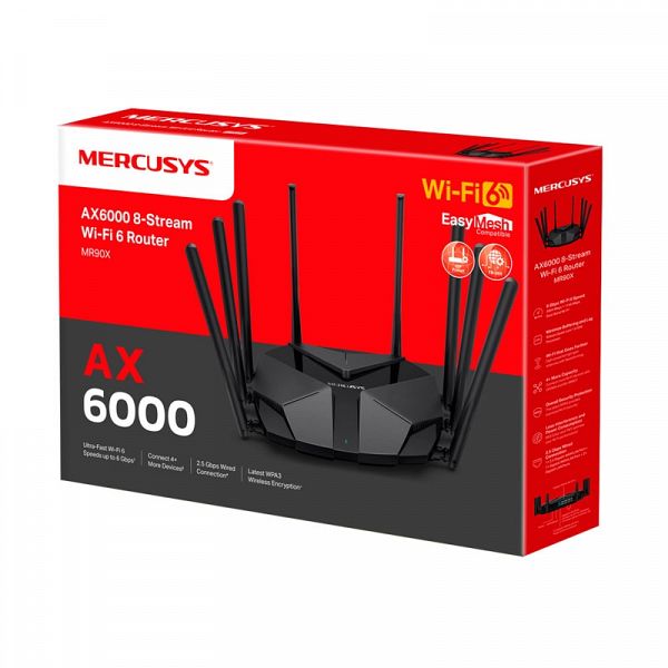 MERCUSYS MR90X AX6000 8-Stream Multi-Gigabit brezžični usmerjevalnik-router