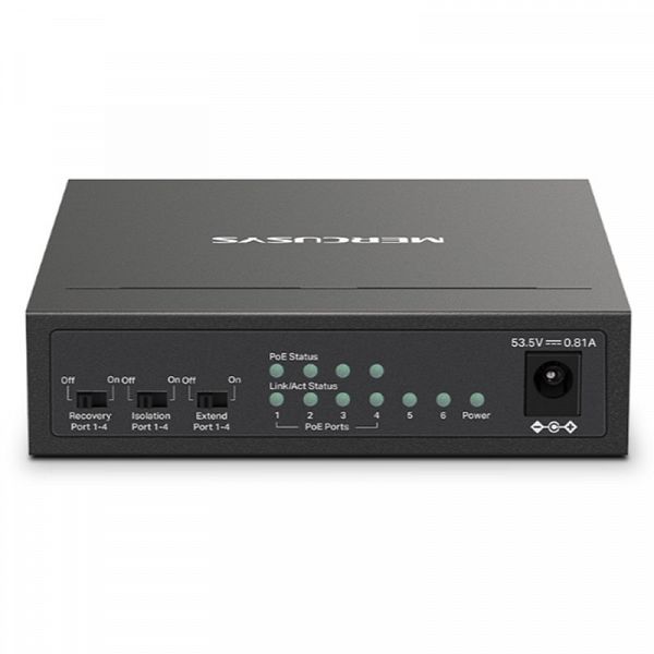 MERCUSYS MS106LP 6-port 4xPoE+ 40W mrežno stikalo-switch