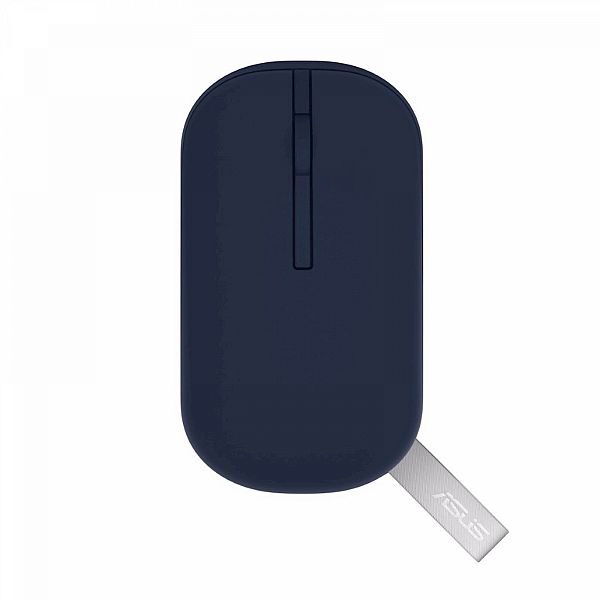 Miška ASUS Marshmallow Mouse MD100 brezžična, tiha, set barv Quiet Blue in Solar Blue