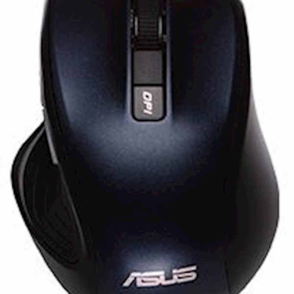 Miška ASUS MW202 Silent Wireless Mouse, tiha, brezžična, temno modra