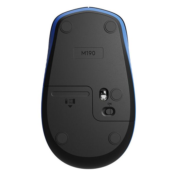 Miška Logitech M190 Wireless, modra