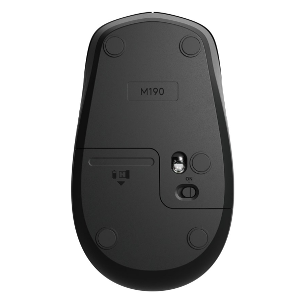 Miška Logitech M190 Wireless, črna