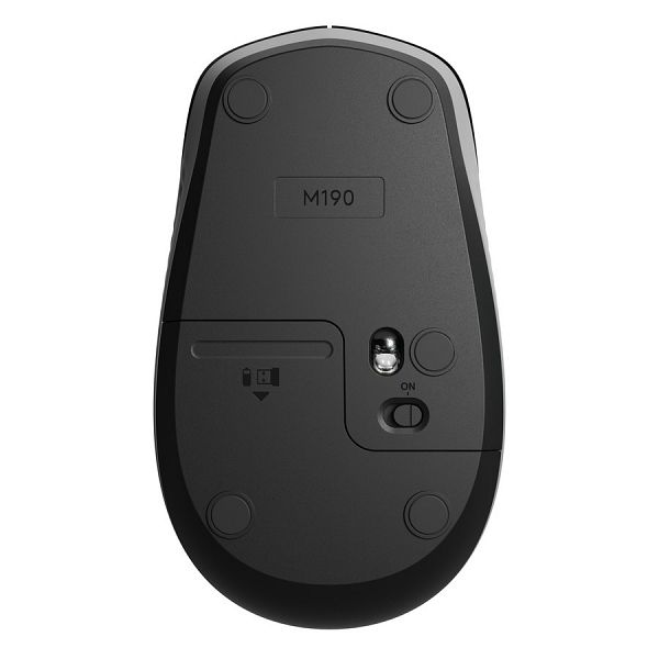 Miška Logitech M190 Wireless, siva