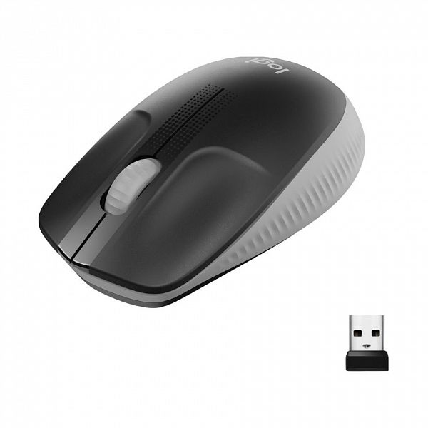 Miška Logitech M190 Wireless, siva