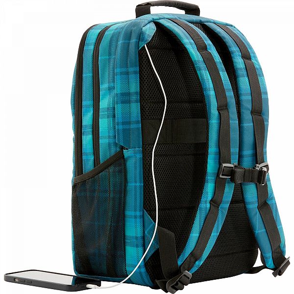 Nahrbtnik HP Campus XL tartan modre barve za prenosnike do 40,9 cm (16,1