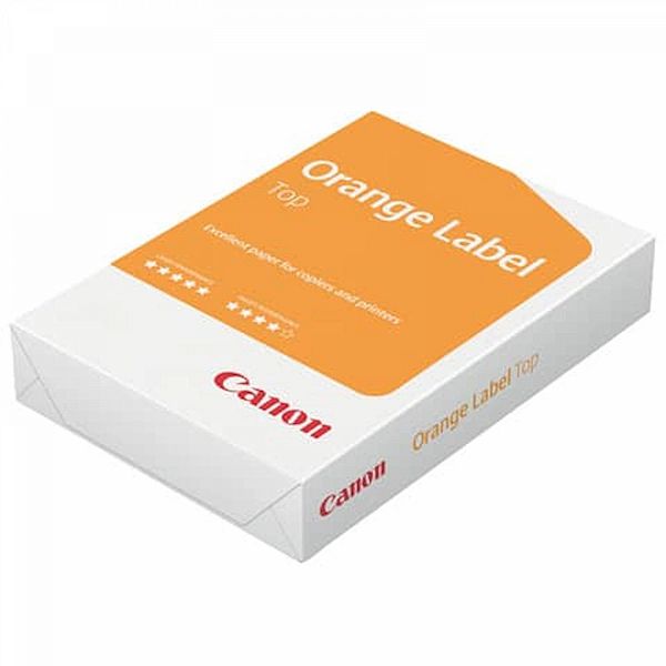 Papir CANON TOP A3, 80 g (orange label); v škatli je 5 zavitkov po 500 listov