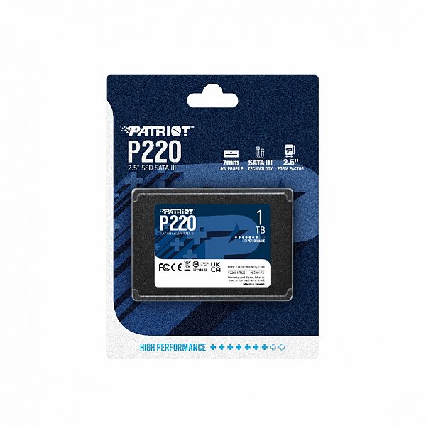 Patriot P220 1TB SSD SATA 3 2.5