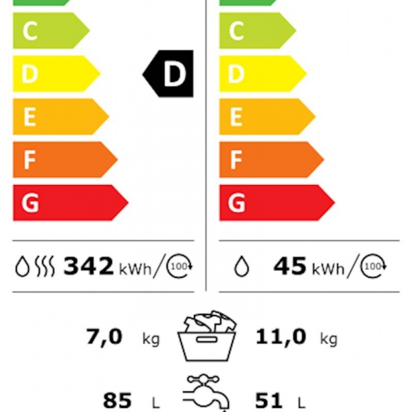 Pralno sušilni stroj Electrolux EW8W4402QE, 11+7 kg, WiFi, inverter motor