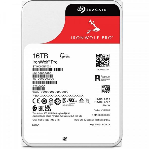 SEAGATE IronWolf PRO NAS 16TB 3,5