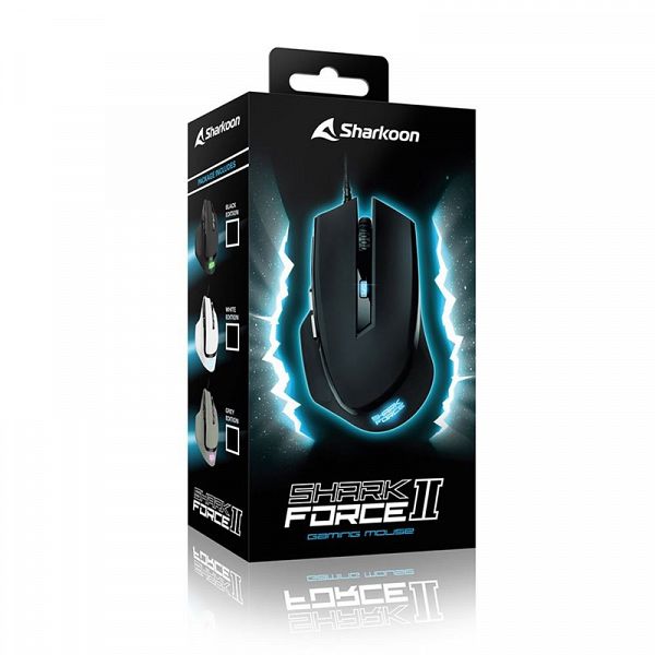 SHARKOON SHARK Force II USB optična gaming črna miška