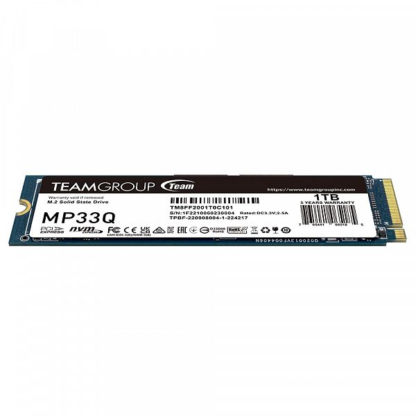 Teamgroup 1TB M.2 NVMe Gen3x4 SSD MP33Q 3D QLC 2280