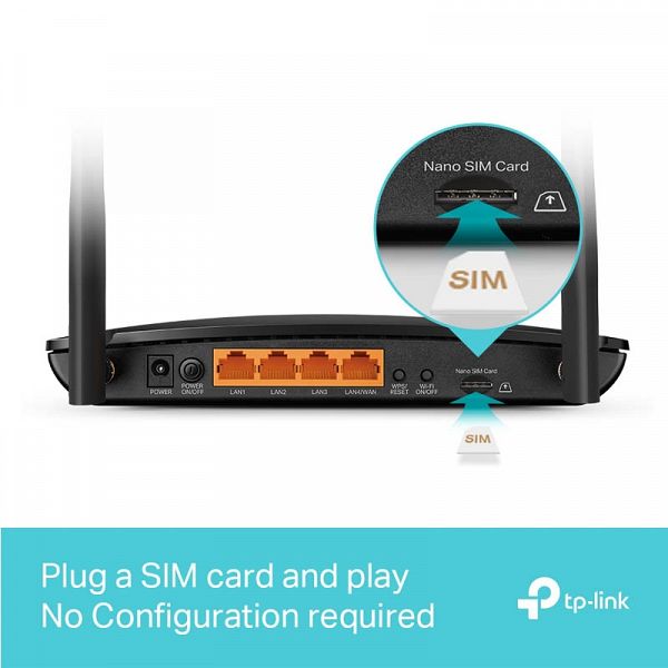 TP-LINK Archer MR500 4G+ Cat6 AC1200 1xSIM mobilni brezžični usmerjevalnik-router