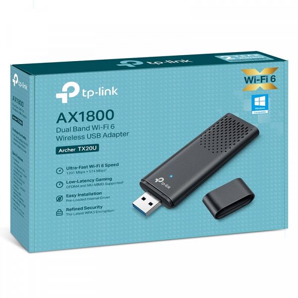 TP-LINK Archer TX20U AX1800 Wi-Fi 6 USB brezžična kartica