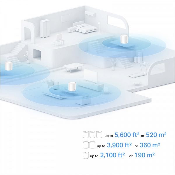 TP-LINK Deco X10 (2-pack) AX1500 Whole Home Mesh WiFi6 brezžični usmerjevalnik - router / dostopna točka-AP