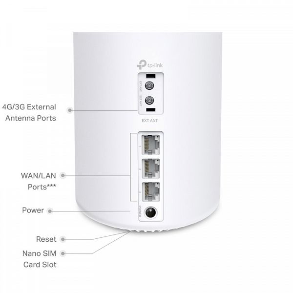 TP-LINK Deco X10-4G (1-pack) AX1500 Whole Home Mesh WiFi6 brezžični usmerjevalnik - router / dostopna točka-AP