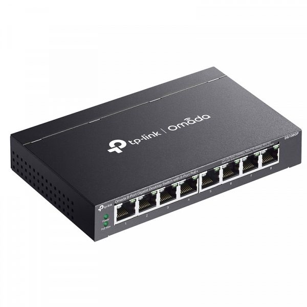 TP-LINK DS108GP Omada 8-port Gigabit PoE+ Unmanaged mrežno stikalo-switch