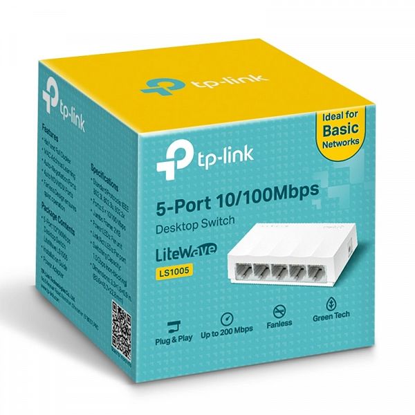 TP-LINK LiteWave LS1005 5-port 10/100Mbps mrežno stikalo-switch