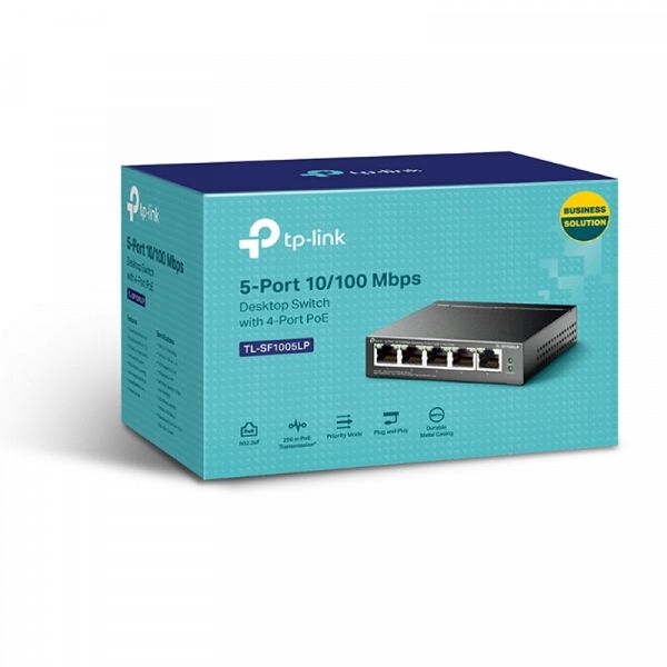 TP-LINK TL-SF1005LP 5-port 10/100Mbps 4xPoE 41W mrežno stikalo-switch