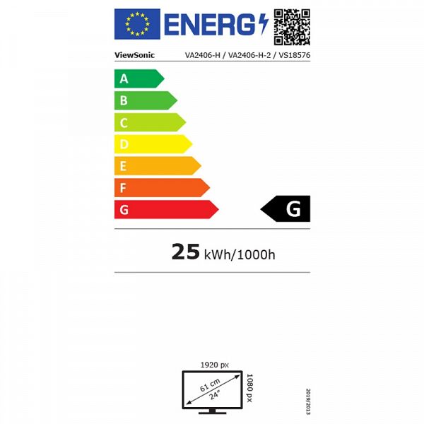 VIEWSONIC VA2406-H 60,96 cm (24