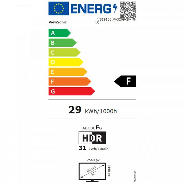 VIEWSONIC VA3209-2K-MHD 81,28cm (32