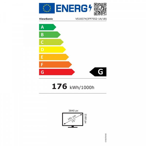 VIEWSONIC ViewBoard IFP7552-1B 190,5cm (75