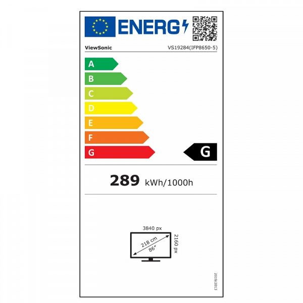 VIEWSONIC ViewBoard IFP8650-5 218,4cm (86