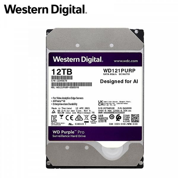 WD PURPLE PRO 12TB 3,5